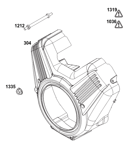 Blower Housing Group Diagram and Parts List for 61H475-0001-J1 400000 - 699999 Briggs and Stratton Engine
